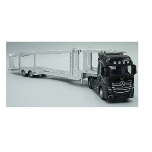 تریلی حمل خودرو مشکی مدل بنز آکتروس 1:50 Trailer Model Benz Actros_اسباب بازی